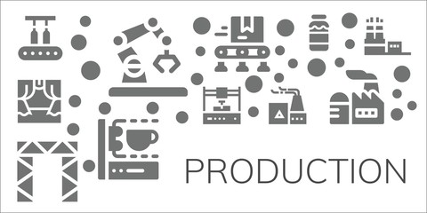 production icon set