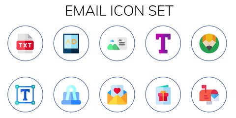 email icon set