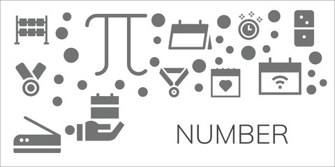 number icon set