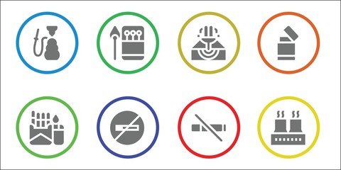 smoke icon set