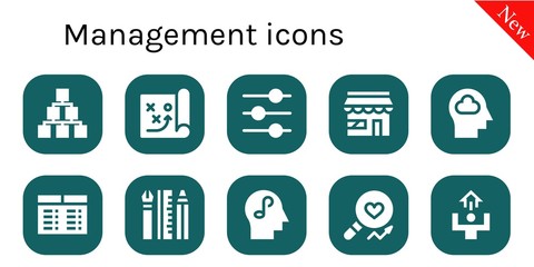 management icon set