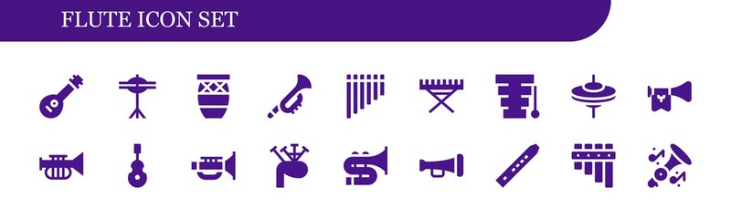 flute icon set