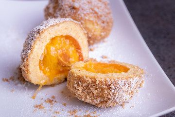 sweet dumplings filled with apricots