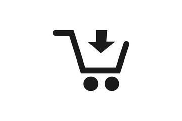 Shopping cart icon simple element illustration can be used for mobile and web