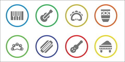 acoustic icon set