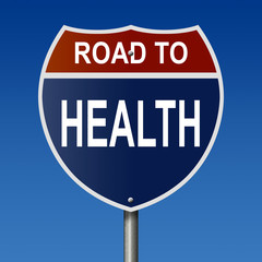 Road to Health Highway Sign