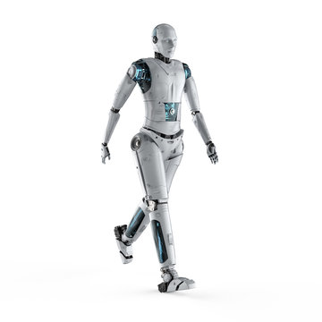 Robot walking full body