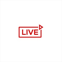 Live video, streaming icon vector