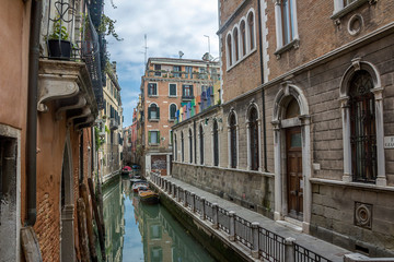 Italy. Venice is one of the most unusual and beautiful cities in the world. Narrow channels - the streets often do not even have sidewalks. Movement only by water transport - gondolas or boats.