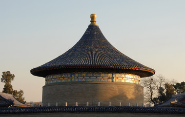 Temple of Heaven in Beijing, China (Tian Tan in Beijing China). Tiantan literally means Altar of Heaven. This is a smaller temple in the grounds of the Temple of Heaven, a major Beijing tourist sight.