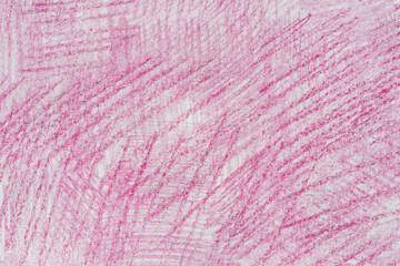 pink crayon doodles on paper background texture