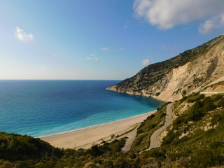 Fototapeta na wymiar Myrtos Beach in Kefalonia island, Greece