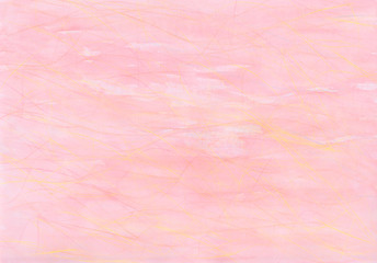 Fototapeta premium 水彩絵の具で描いたピンク色のアナログ背景