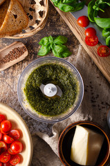 Basil pesto homemade