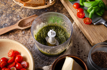 Basil pesto homemade