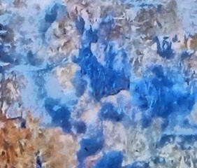 Abstract background in mixed colors. Oil and watercolor design elements. Design template for covers, posters and banners. Simple macro close-up paint brush strokes.