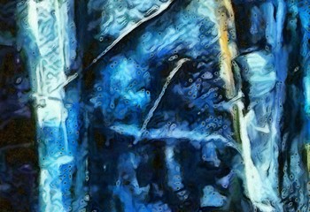 Abstract background in mixed colors. Oil and watercolor design elements. Design template for covers, posters and banners. Simple macro close-up paint brush strokes.