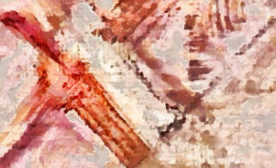 Abstract background in mixed colors. Oil and watercolor design elements. Design template for covers, posters and banners. Simple macro close-up paint brush strokes.