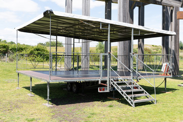 Mobile Stage Trailers outdoor for a festival concert