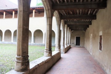 Monastère Royal de Brou - Le Cloître - Ville de Bourg en Bresse - Département de l'Ain - France