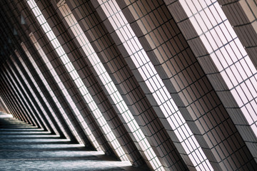 Light and shadow of buildings structure