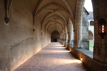 Fototapeta na wymiar Monastère Royal de Brou - Le Cloître - Ville de Bourg en Bresse - Département de l'Ain - France