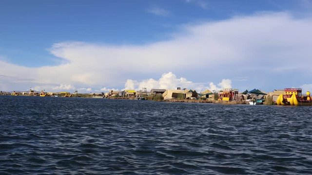 Lake Titicaca in Peru, Puno, South America, Views from a boat