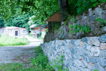recreation area of natural stone in the mountains of Kabardino-Balkaria