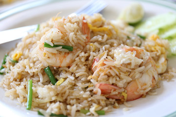 Shrimp fried rice, Thai food
