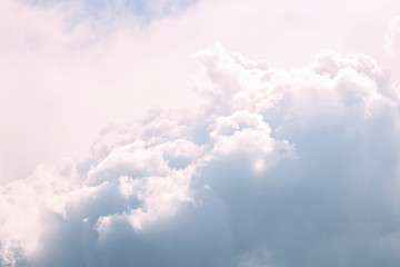 cloud accumulation on the background of sunlight after a thunderstorm