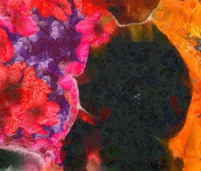 Abstract oil painting texture background.