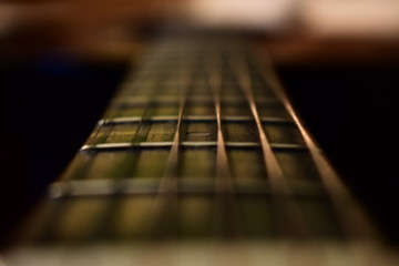 Fototapeta premium close up of acoustic guitar