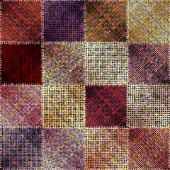 Seamless pattern. Imitation of a patchwork pattern of rough canvas. Vector image.