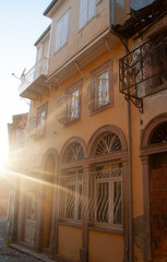 Mediterranean authentic houses, doors, windows 