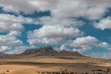 Plakat desert and mountains