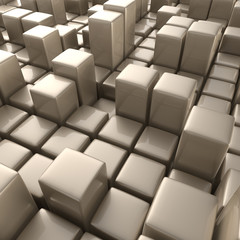 Abstract background of cubes