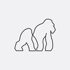 gorilla line logo and abstract logo