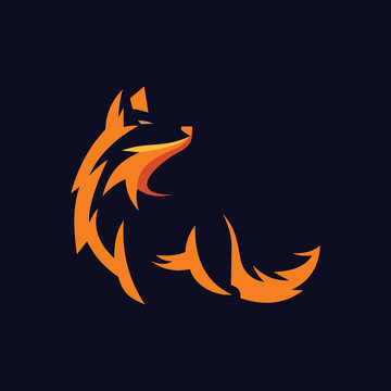 foxx silhouette logo and abstract logo
