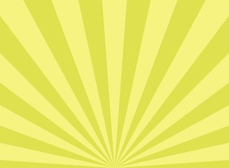 Sunlight wide abstract background. Green and yellow color burst background. Vector illustration.