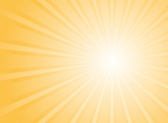 Obraz premium Sunlight abstract background. Orange and gold color burst background. Vector illustration.