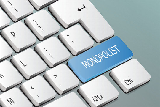 monopolist written on the keyboard button