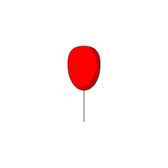 Balloon icon, modern minimal flat design style, vector illustration