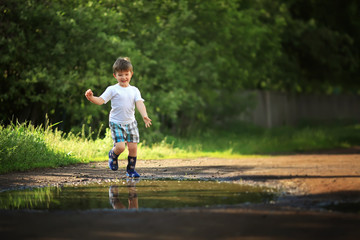 boy riding a bike