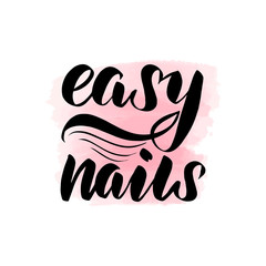 Obraz premium lettering easy nails