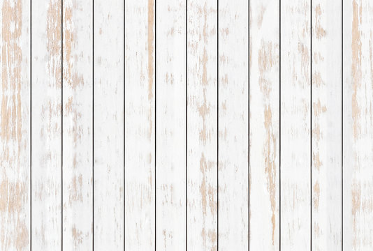 White wood plank texture background
