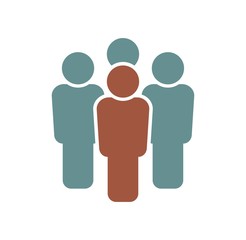 Business people related icon on background for graphic and web design. Simple illustration. Internet concept symbol for website button or mobile app.