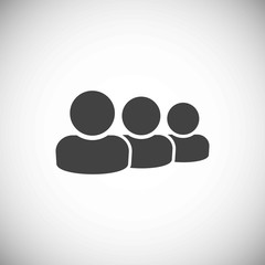 Business people related icon on background for graphic and web design. Simple illustration. Internet concept symbol for website button or mobile app.