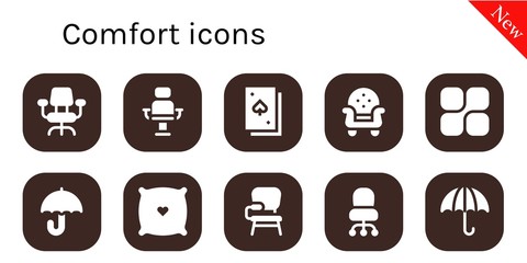 comfort icon set