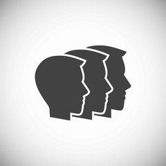 Business people related icon on background for graphic and web design. Simple illustration. Internet concept symbol for website button or mobile app.