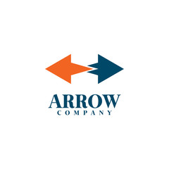 Arrow logo design vector template